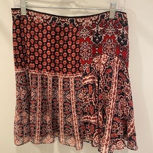 Reiss Patchwork Mini Skirt